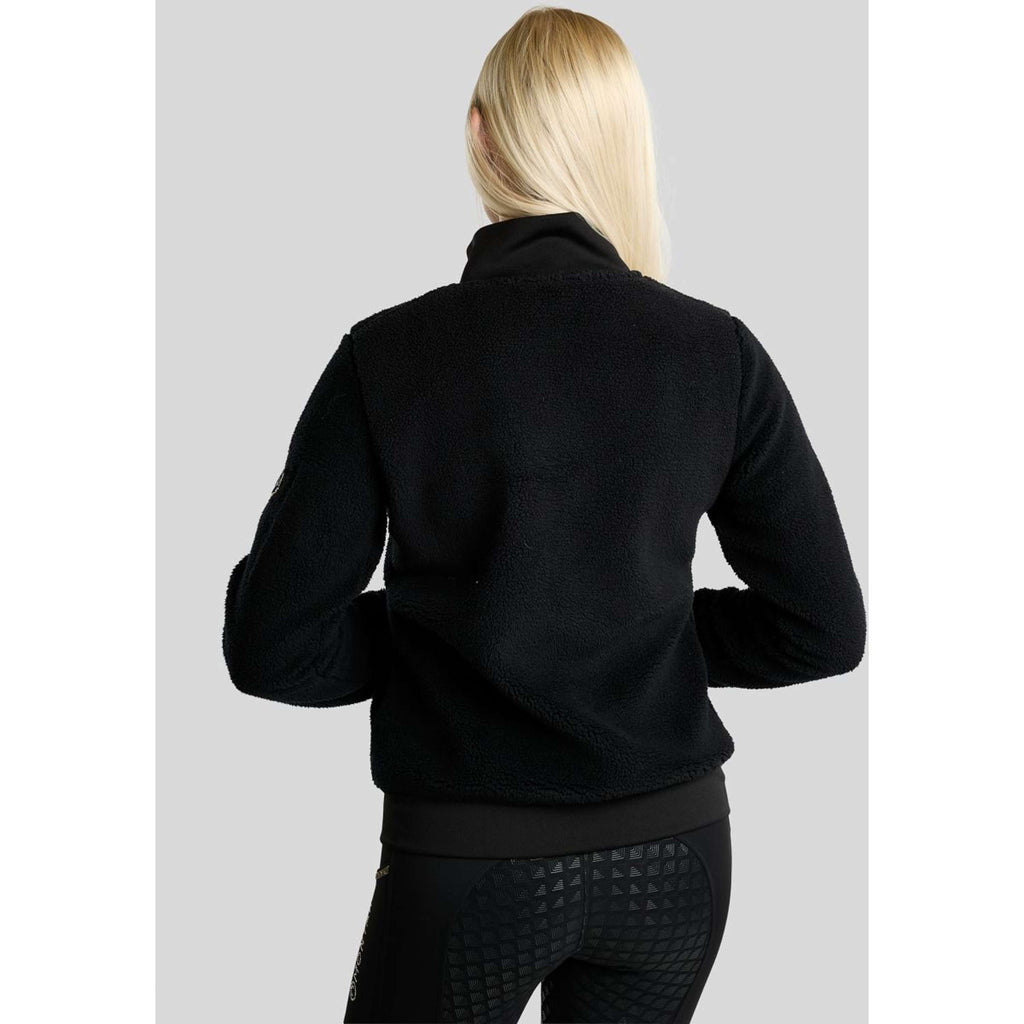 Montar Vest MoEbba Teddy Pile Golden Quartz Zwart