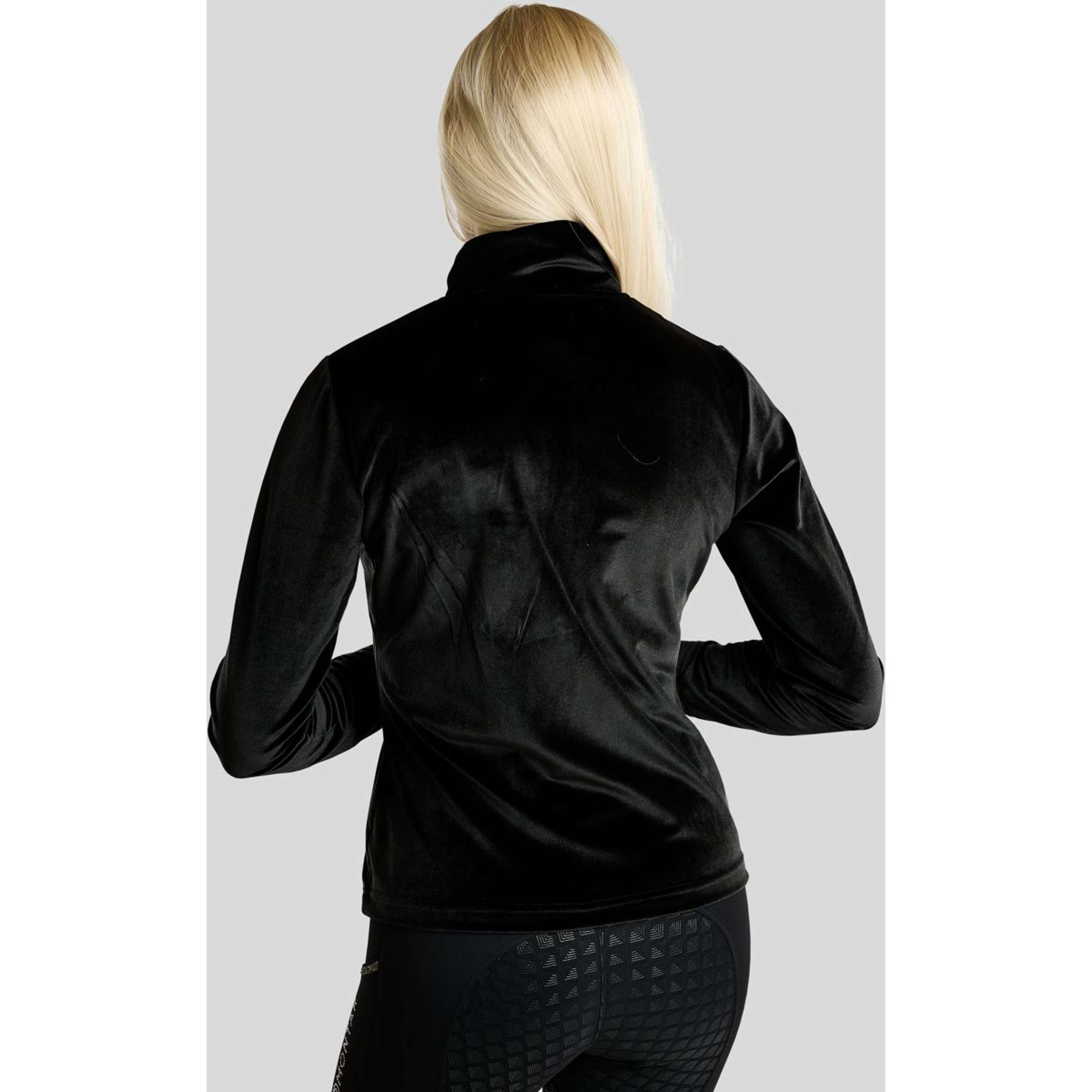 Montar Vest MoValerie Velvet Golden Quartz Crystals Zwart