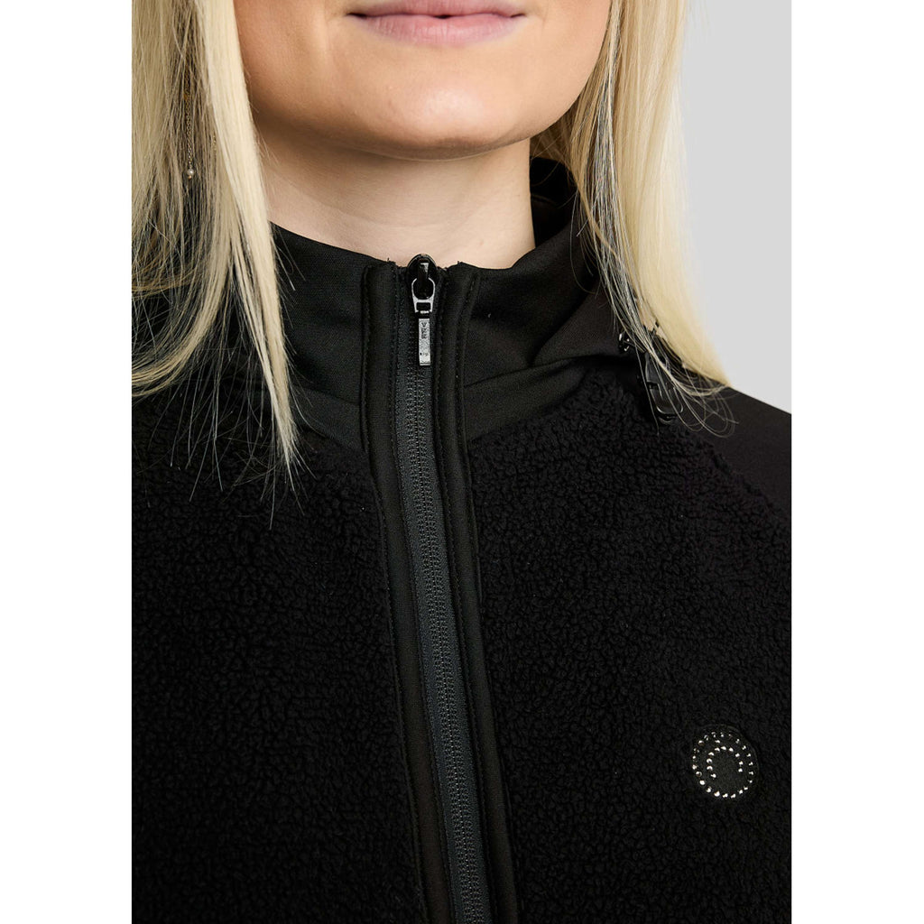 Montar Vest MoMay Teddy Zwart