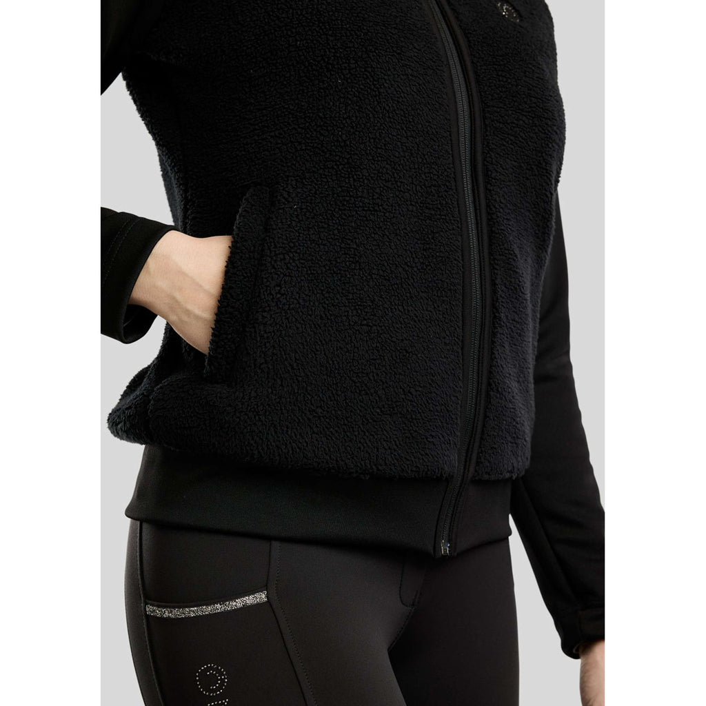 Montar Vest MoMay Teddy Zwart