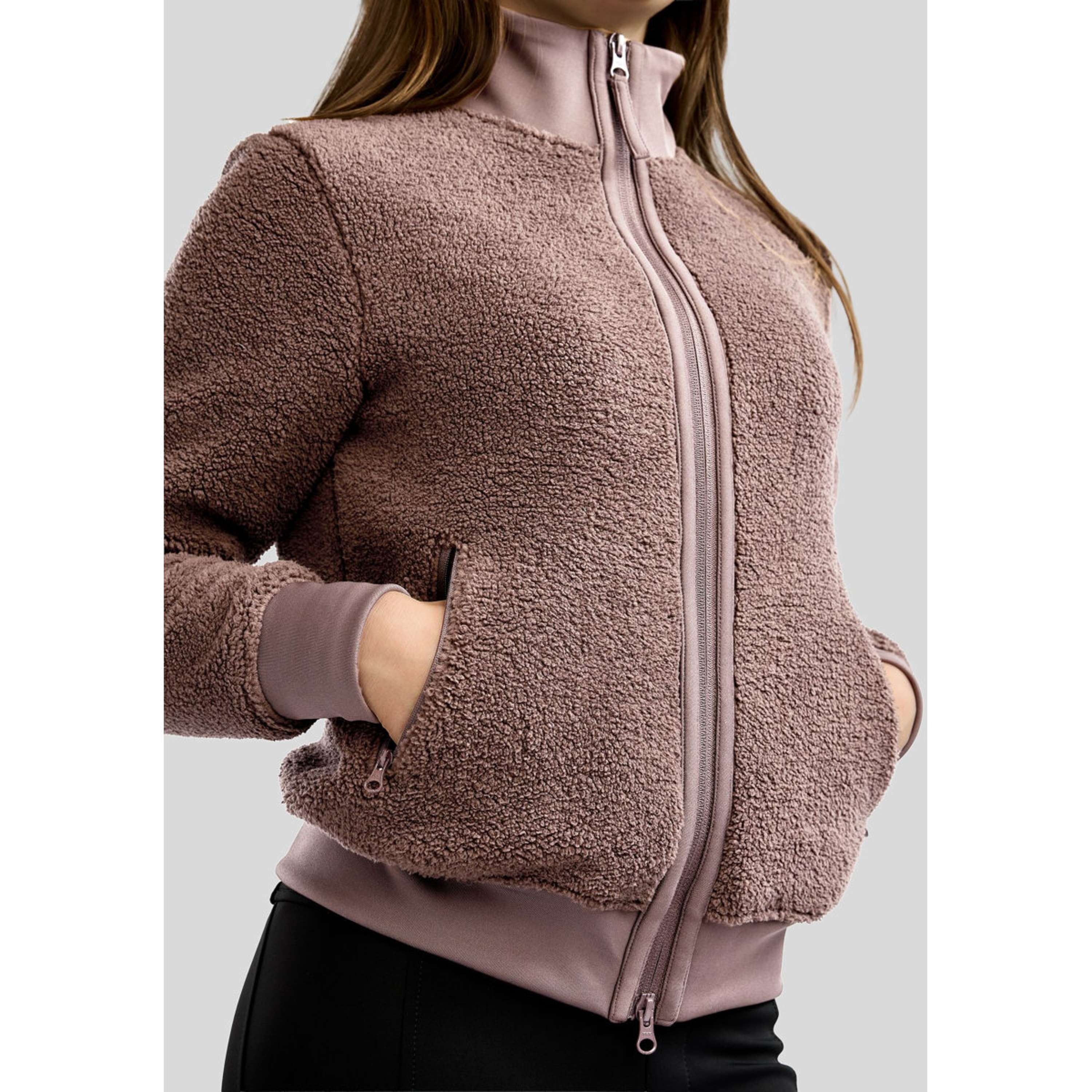 Montar Vest MoEbba Teddy Pile Golden Quartz Kids Nougat Brown