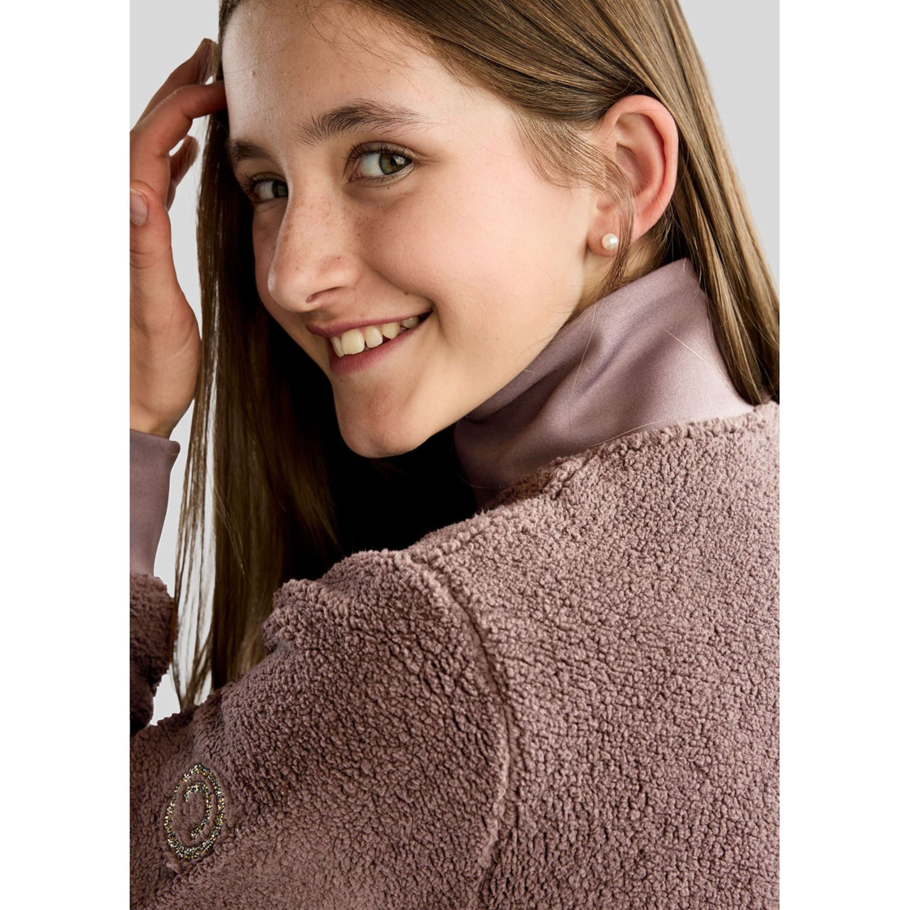 Montar Vest MoEbba Teddy Pile Golden Quartz Kids Nougat Brown