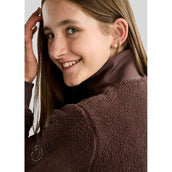 Montar Vest MoEbba Teddy Pile Golden Quartz Kids Black Peony