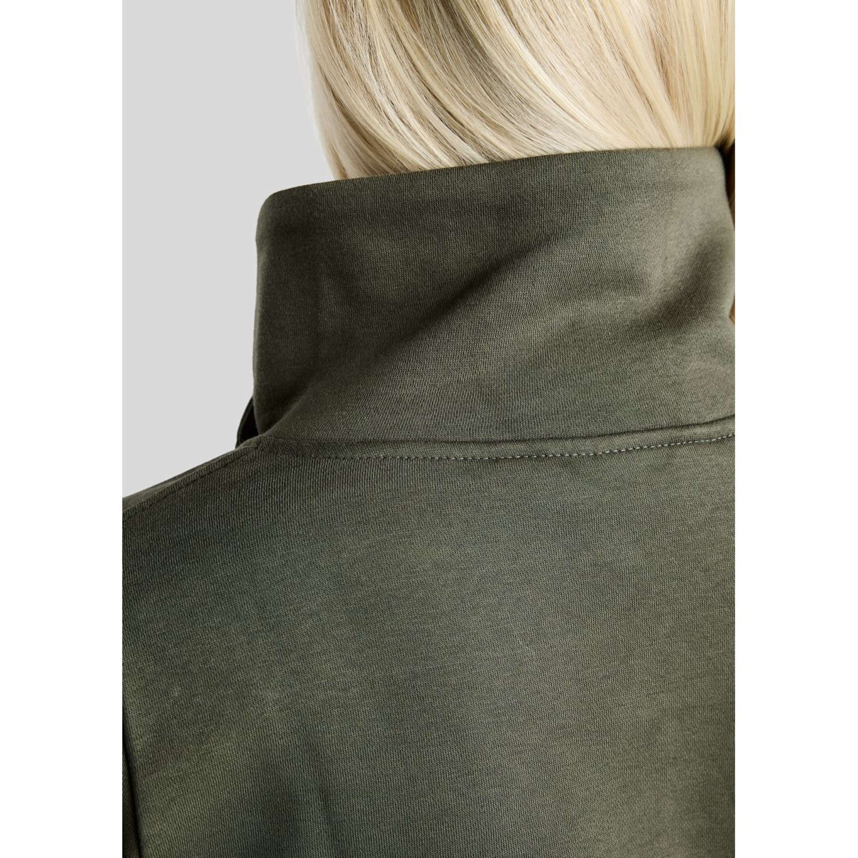Montar Sweater MoNaja High Collar Golden Quartz Crystals Forest Green