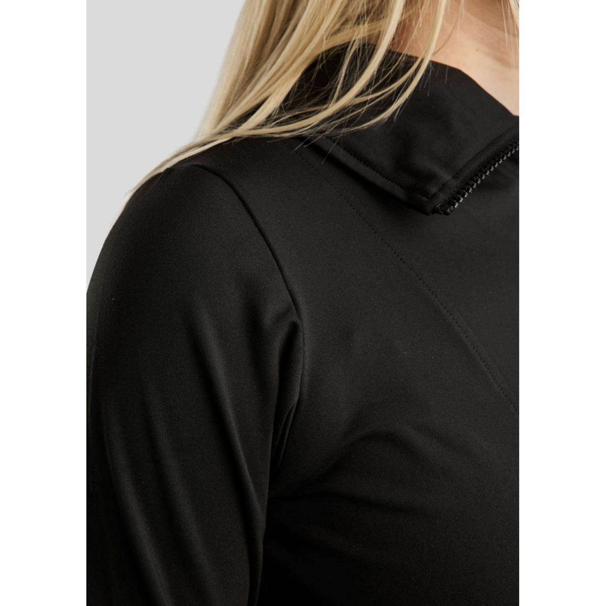 Montar Shirt MoRachel Quarter Zip Zwart