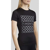 Montar T-shirt MoChain Frontprinted Zwart