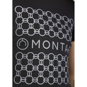 Montar T-shirt MoChain Frontprinted Zwart