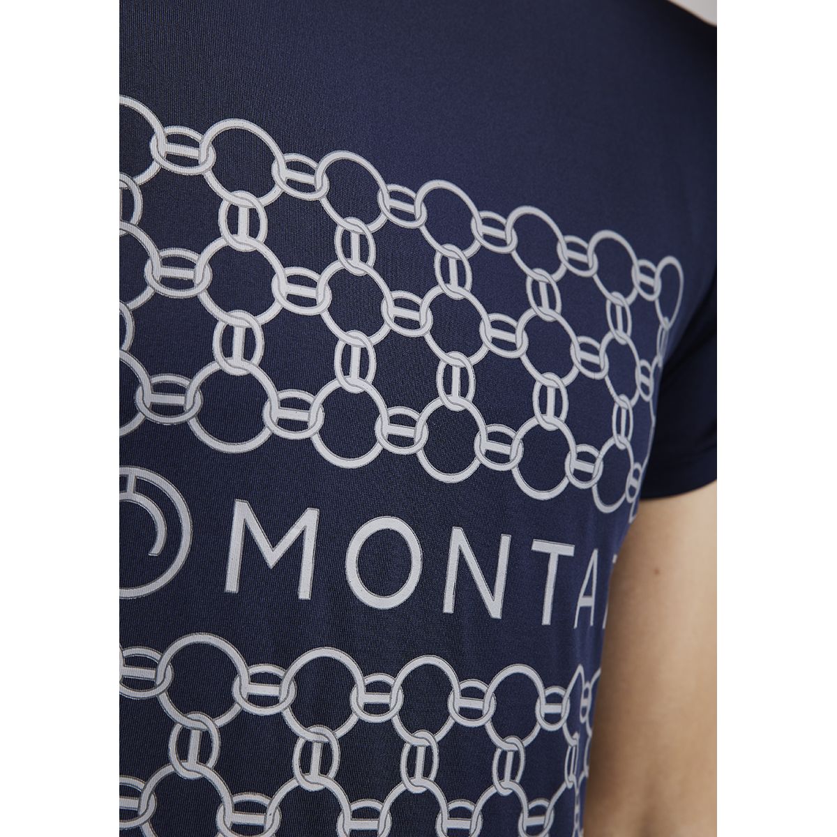 Montar T-shirt MoChain Frontprinted Dark Navy