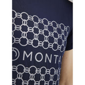 Montar T-shirt MoChain Frontprinted Dark Navy