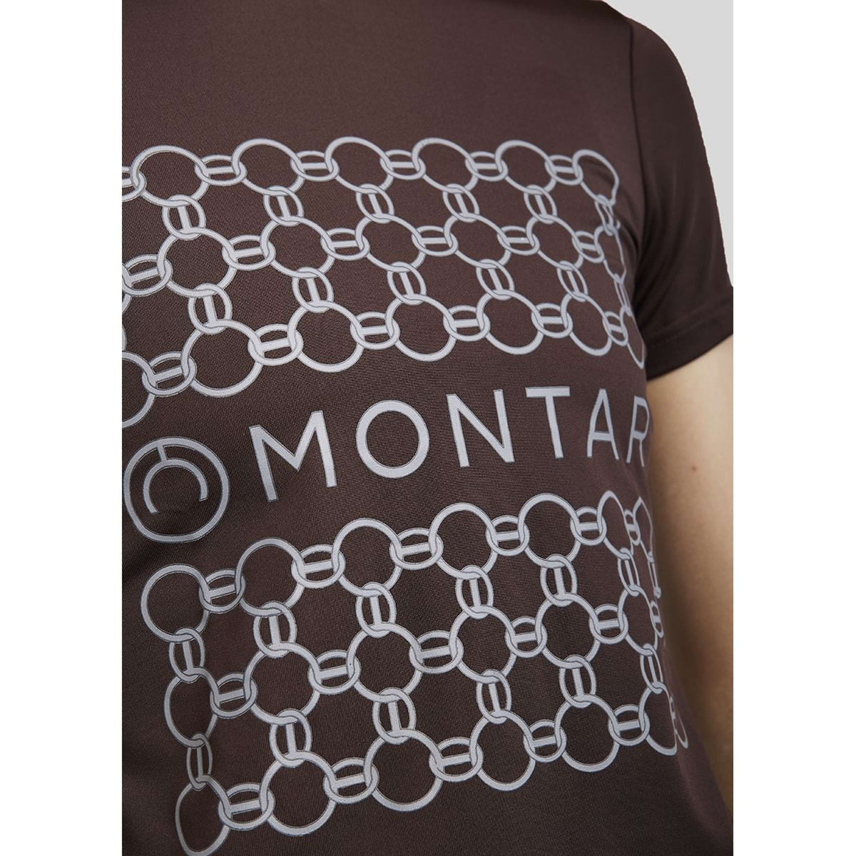 Montar T-shirt MoChain Frontprinted Bruin