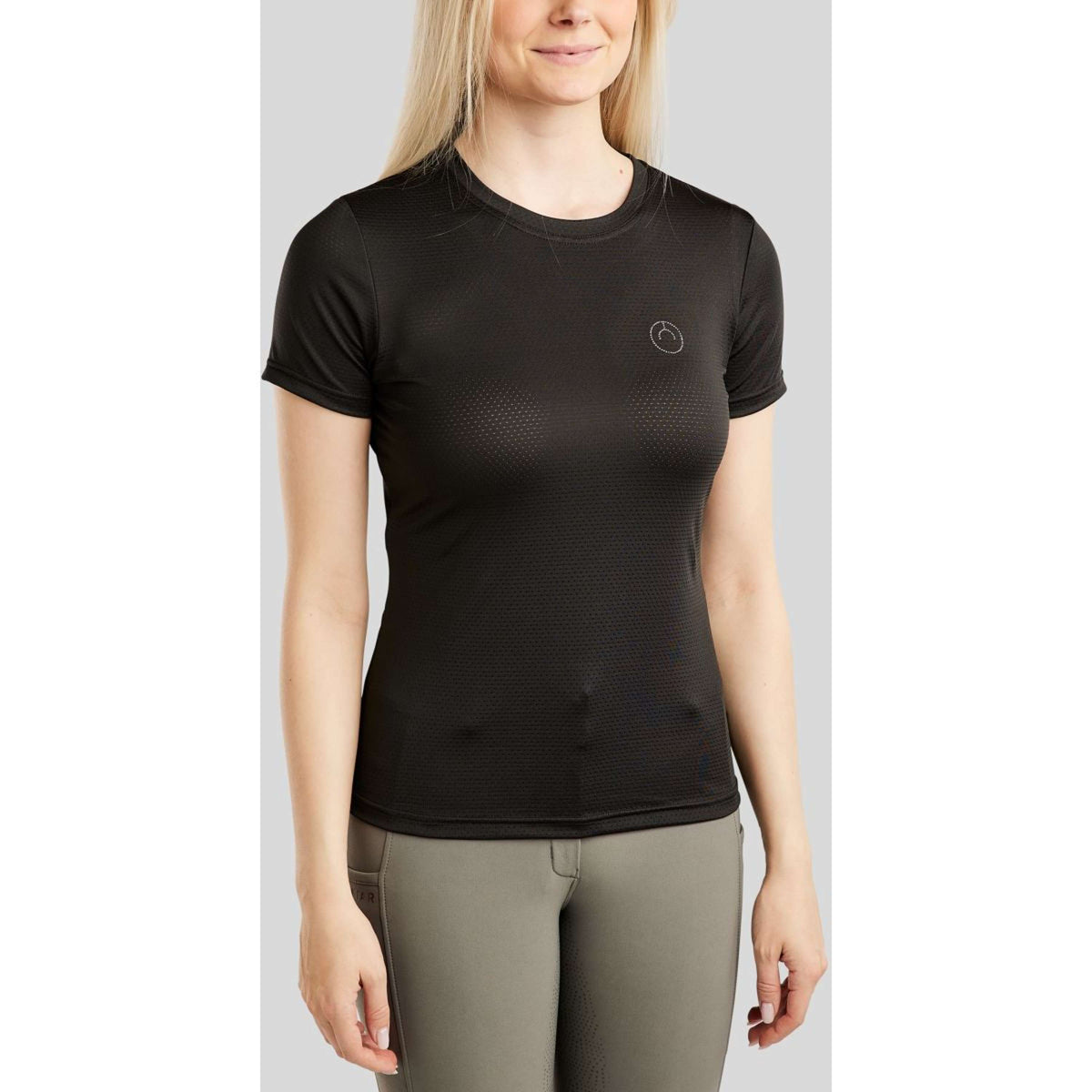 Montar T-Shirt MoGrace Mesh Tee Zwart