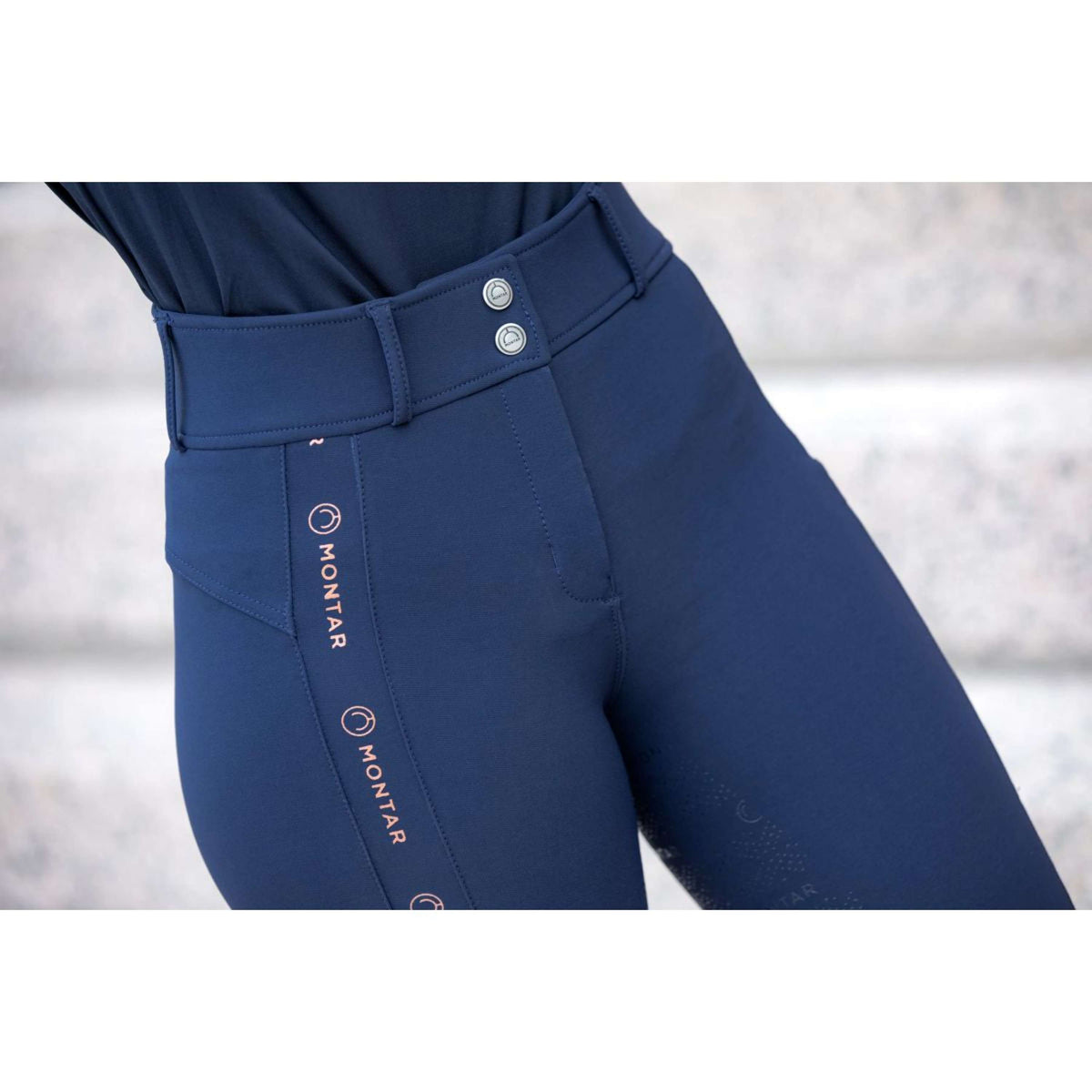 Montar Rijbroek Julie Highwaist Full Grip Navy