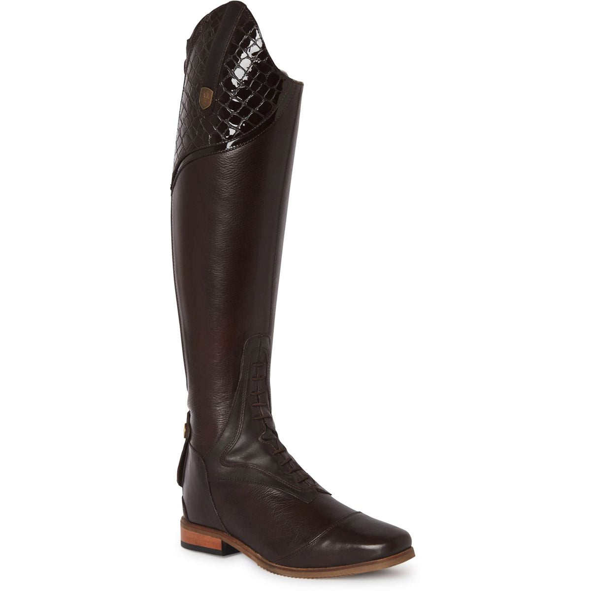 Dames hoge laarzen / wedge kuitlaarzen - zwart suède-look Dames hoge laarzen / wedge kuitlaarzen - zwart suède-look