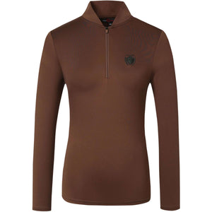 Covalliero Shirt Active Lange Mouwen Chocolate