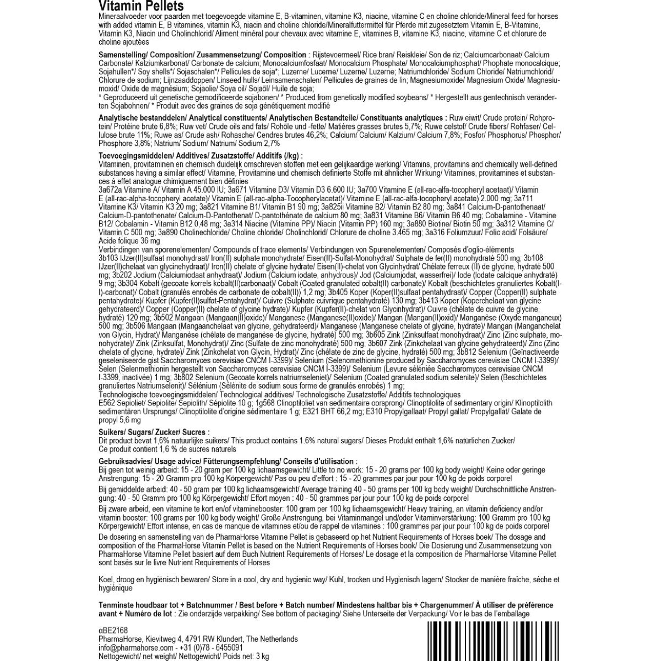 PharmaHorse Multivitamine Brok PharmaHorse Multivitamine Brok