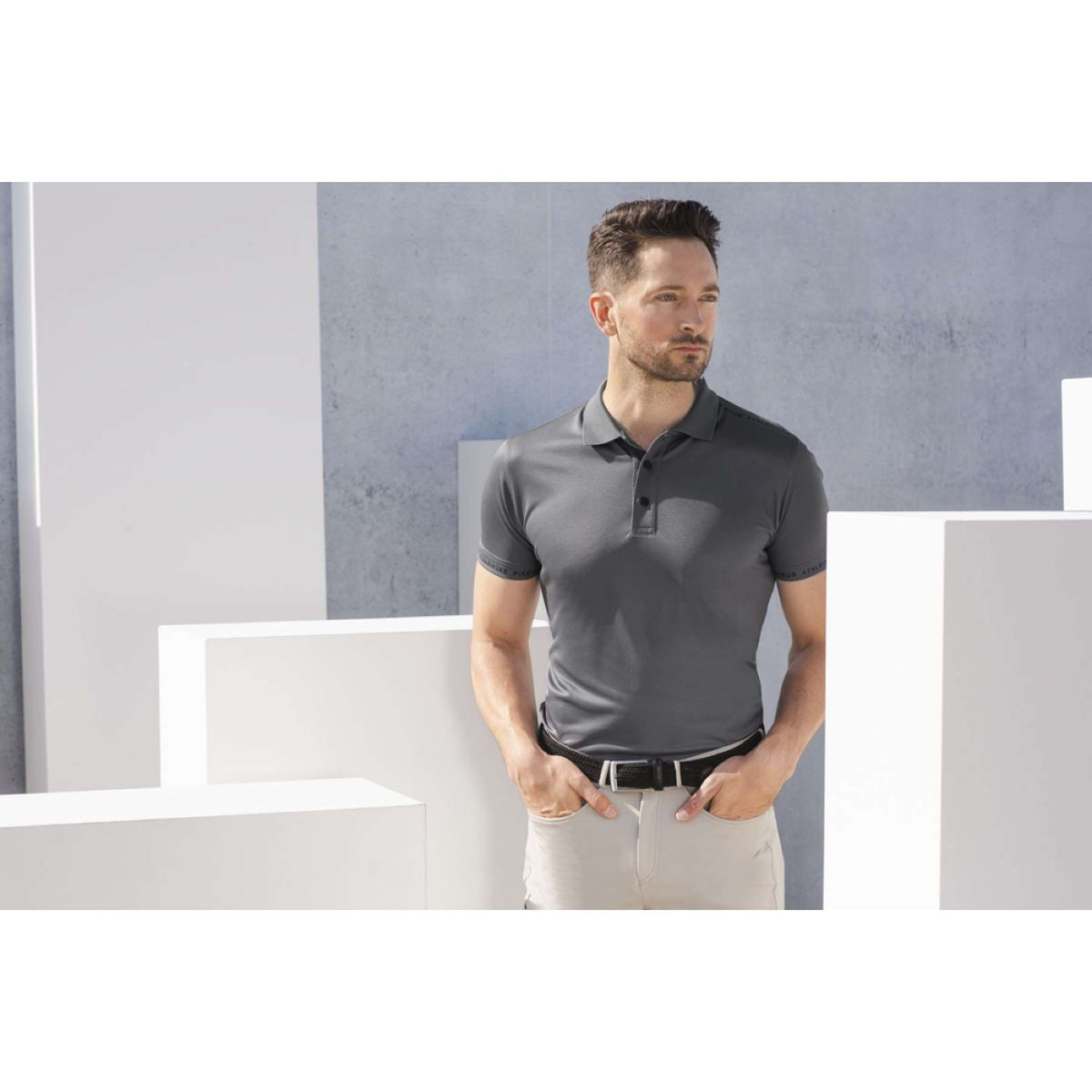 Pikeur Poloshirt Ties Heren Beluga