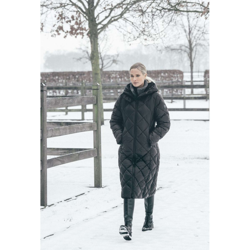 Pikeur Lange Jas QuiltDiamond Selection AW26 Zwart