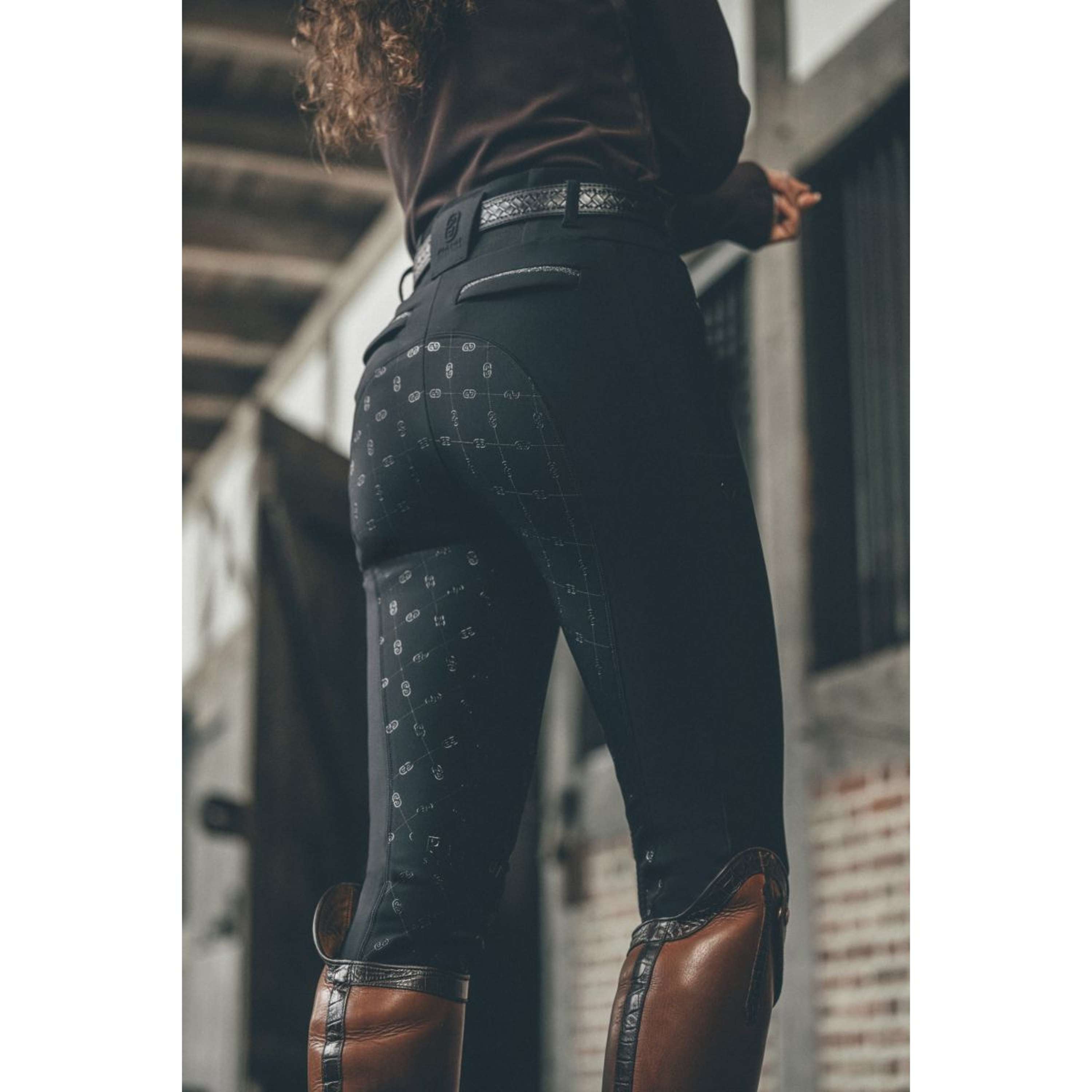 Pikeur Rijbroek Linnet GripTec SO Highwaist Full Grip Zwart