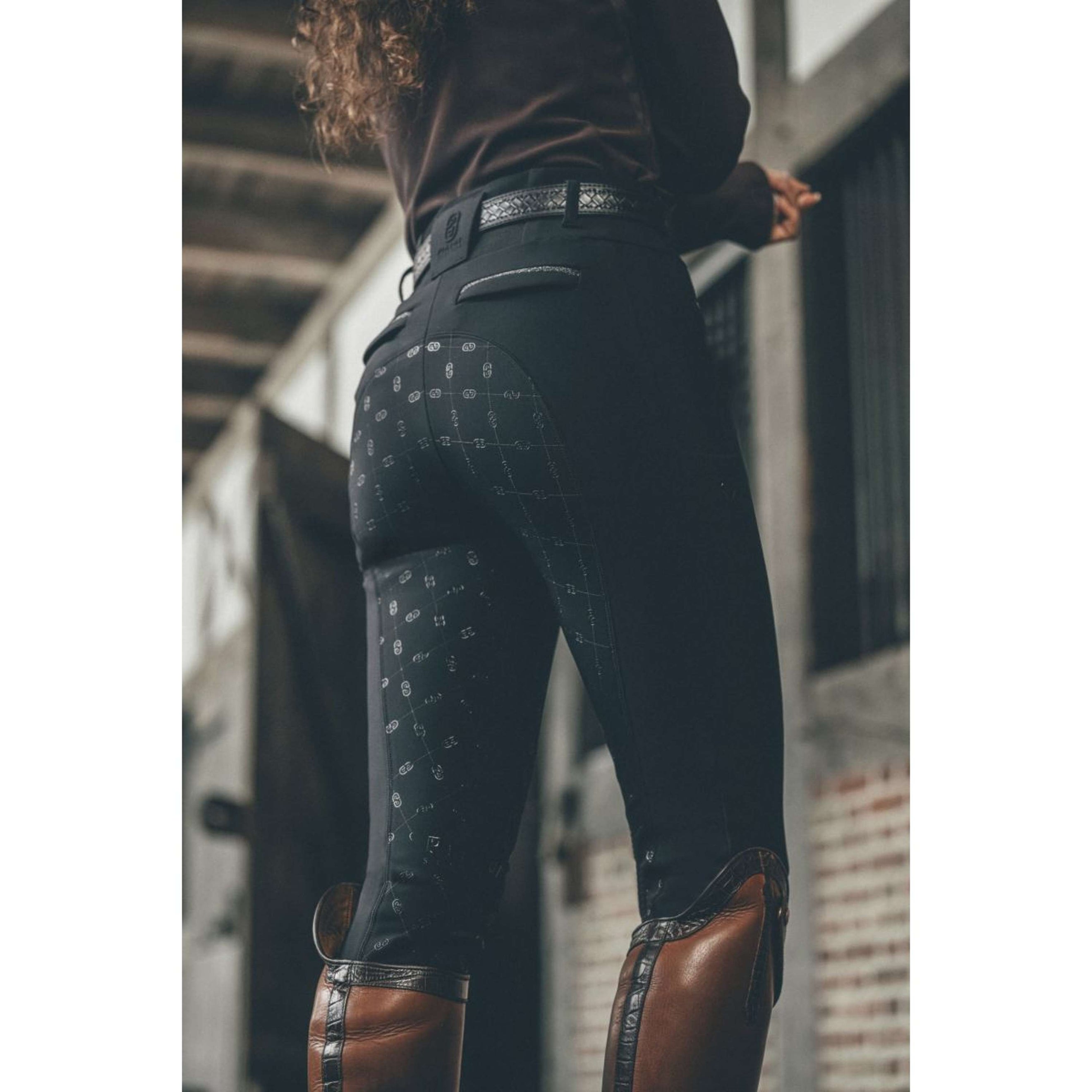 Pikeur Rijbroek Linnet GripTec SO Highwaist Full Grip Zwart