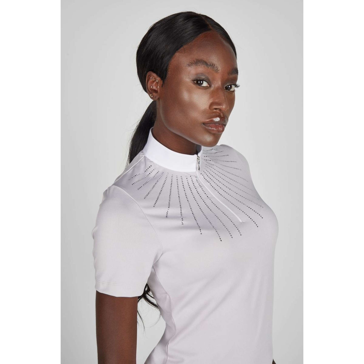 Pikeur Wedstrijdshirt Strass SS26 Soft Lilac