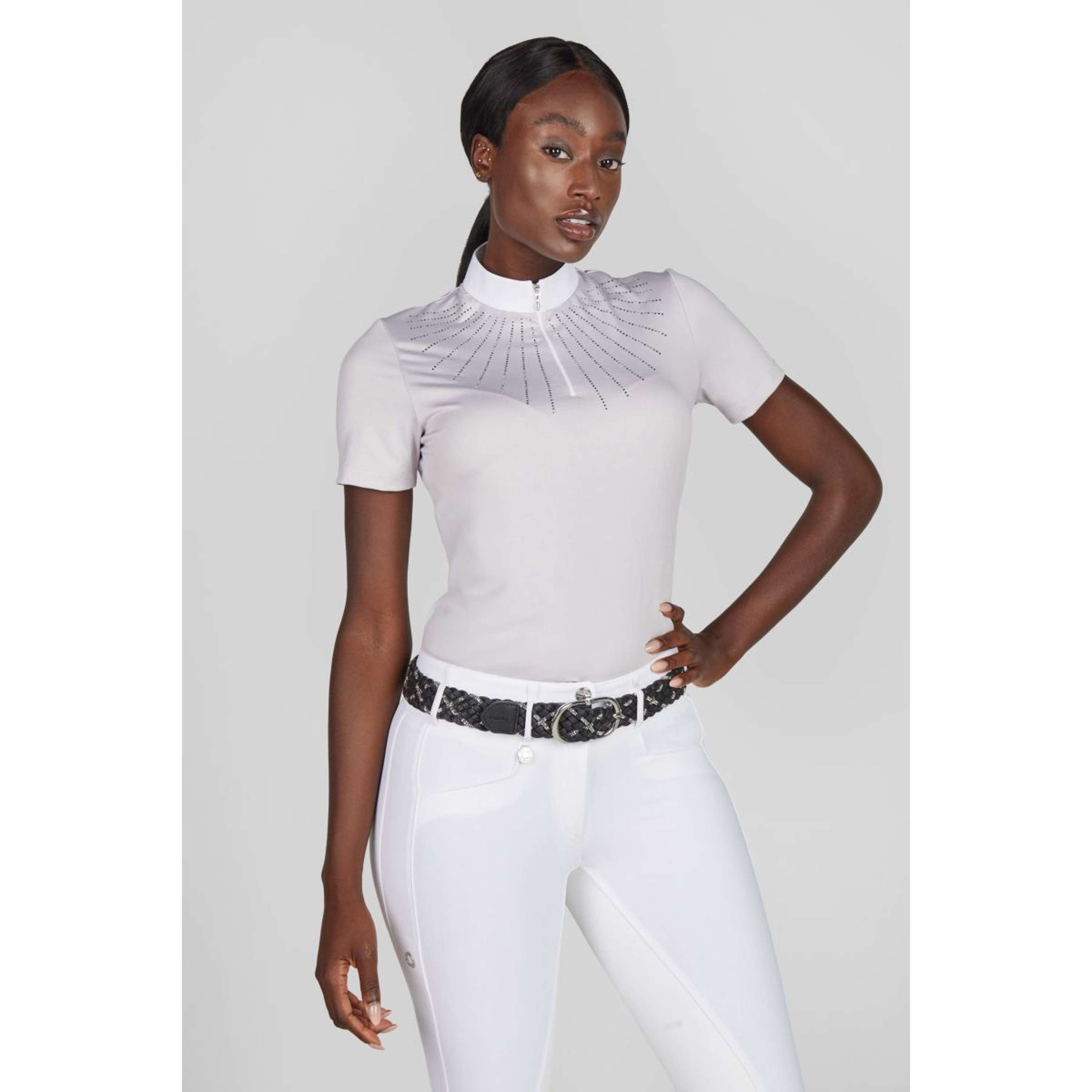 Pikeur Wedstrijdshirt Strass SS26 Soft Lilac