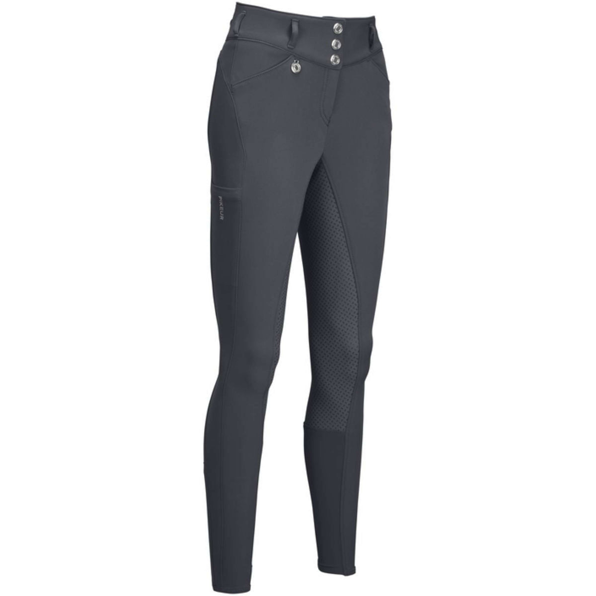 Pikeur Rijbroek Highwaist Winter Full Grip Dames Dark Shadow