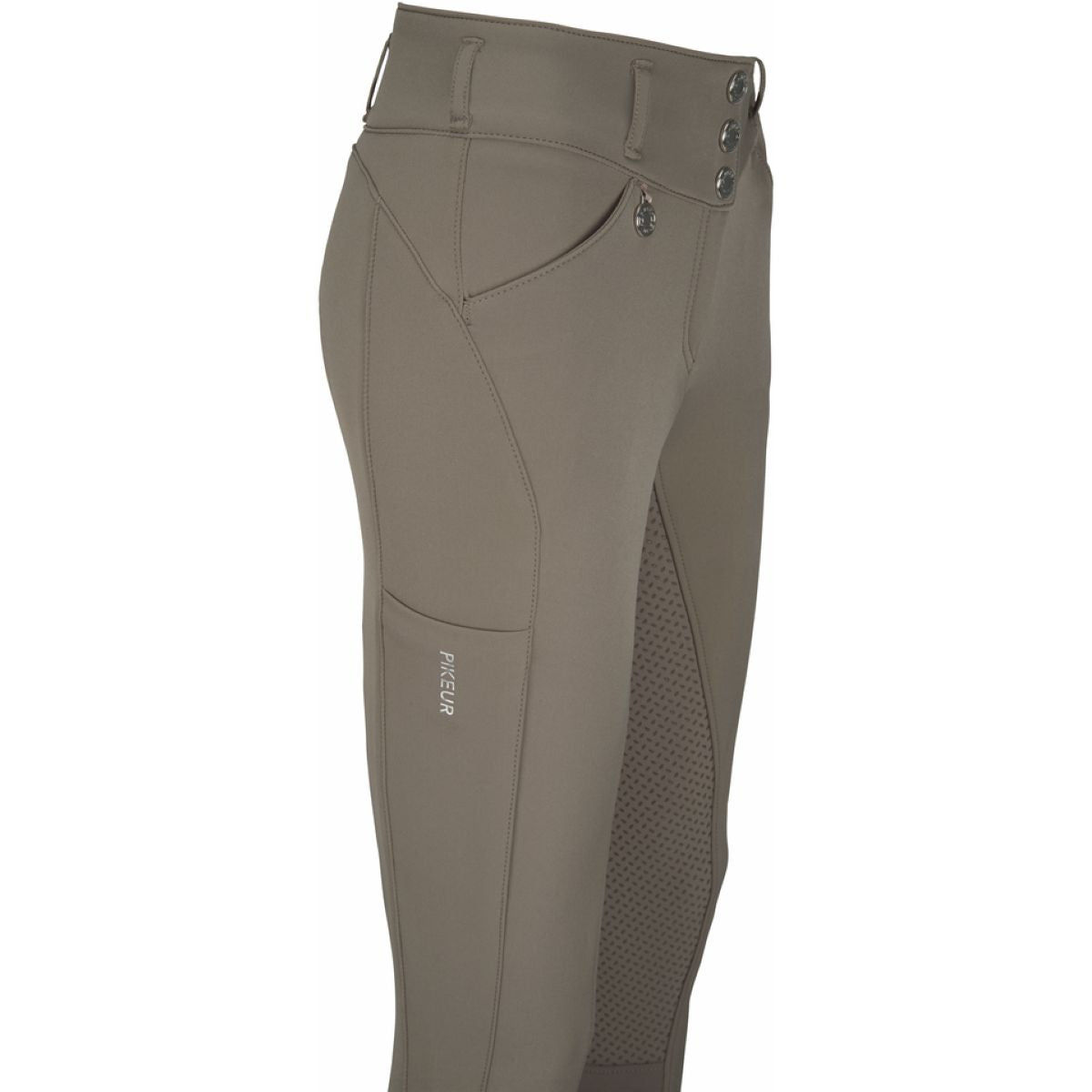 Pikeur Rijbroek Highwaist Winter Full Grip Dames Walnut