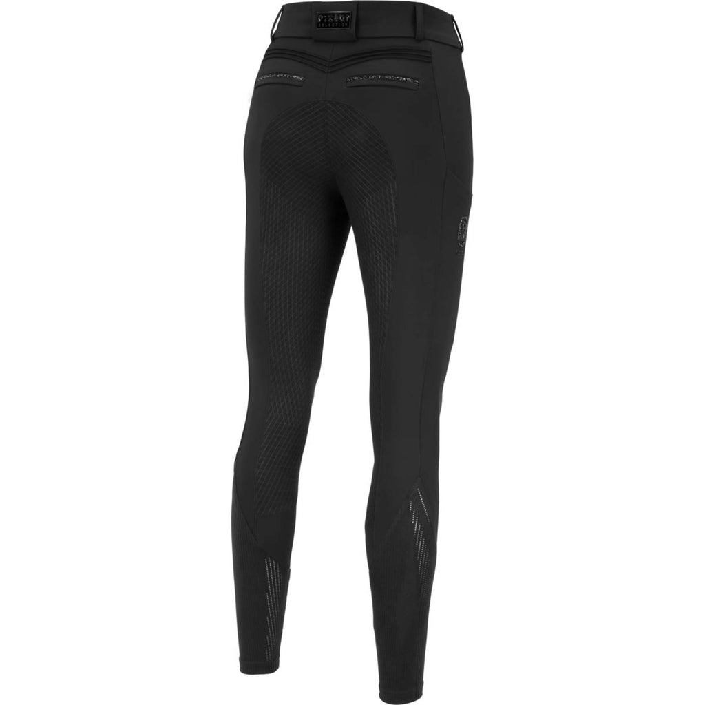 Pikeur Rijbroek Ceelina GridTexLeather Highwaist Full Grip Zwart
