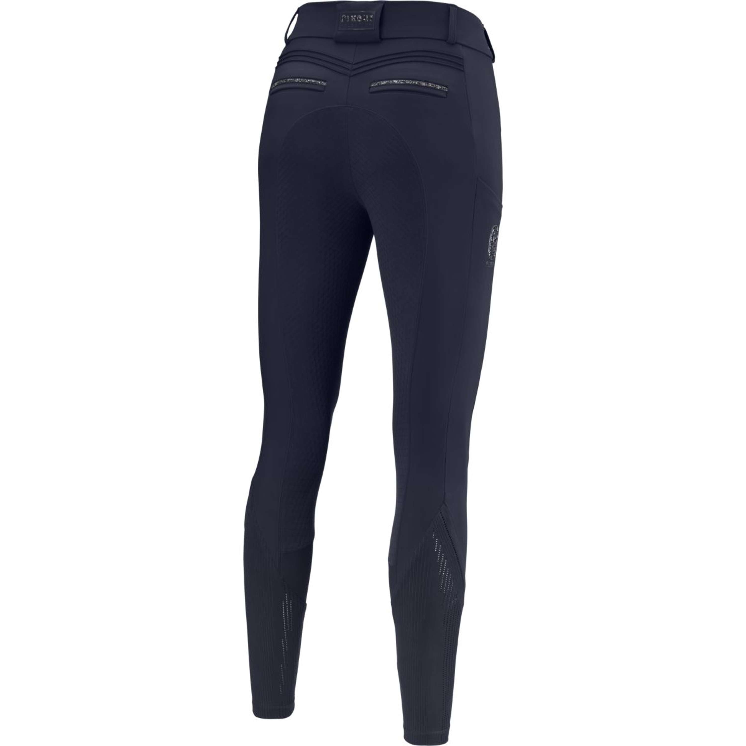 Pikeur Rijbroek Ceelina GridTexLeather Highwaist Full Grip Nightblue