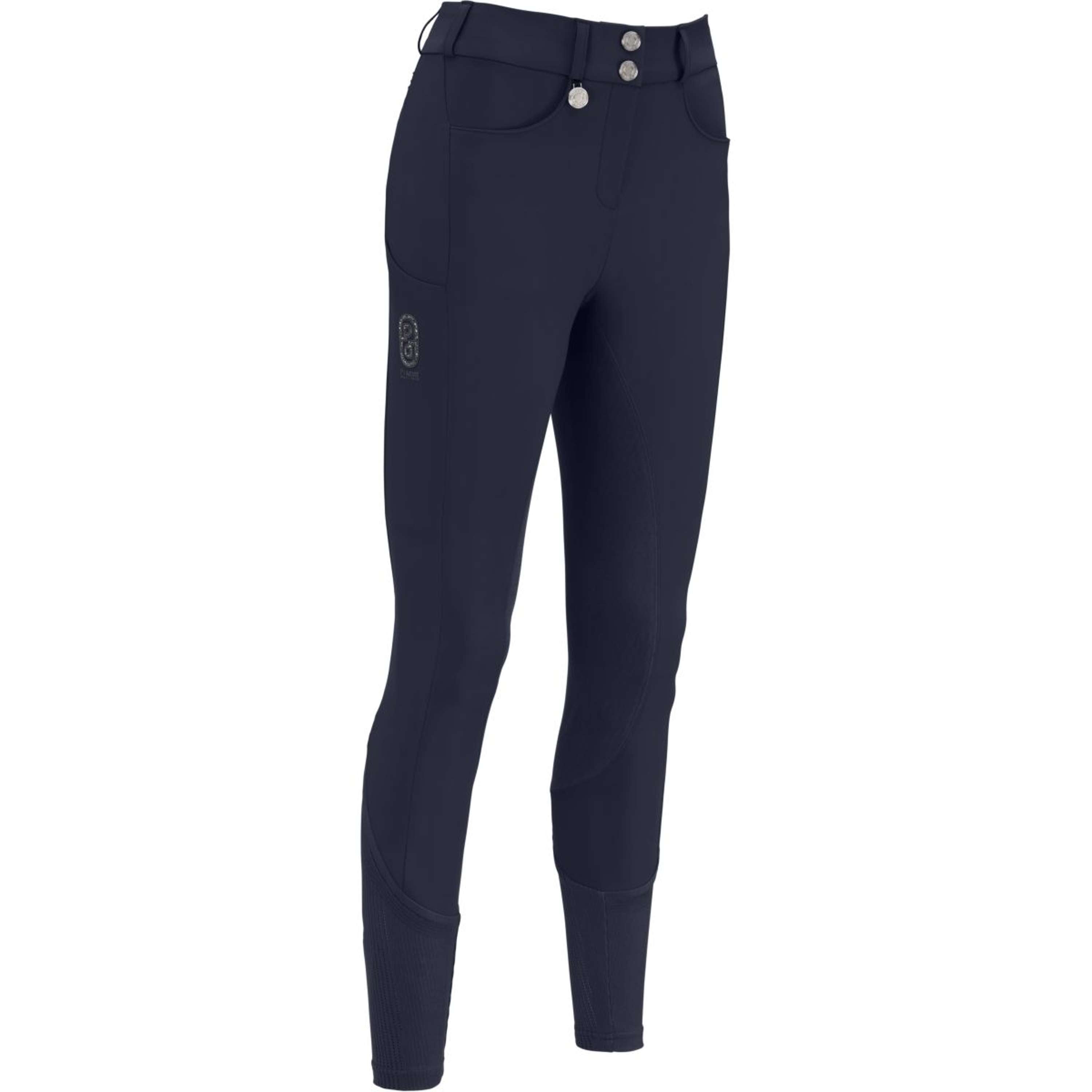 Pikeur Rijbroek Ceelina GridTexLeather Highwaist Full Grip Nightblue