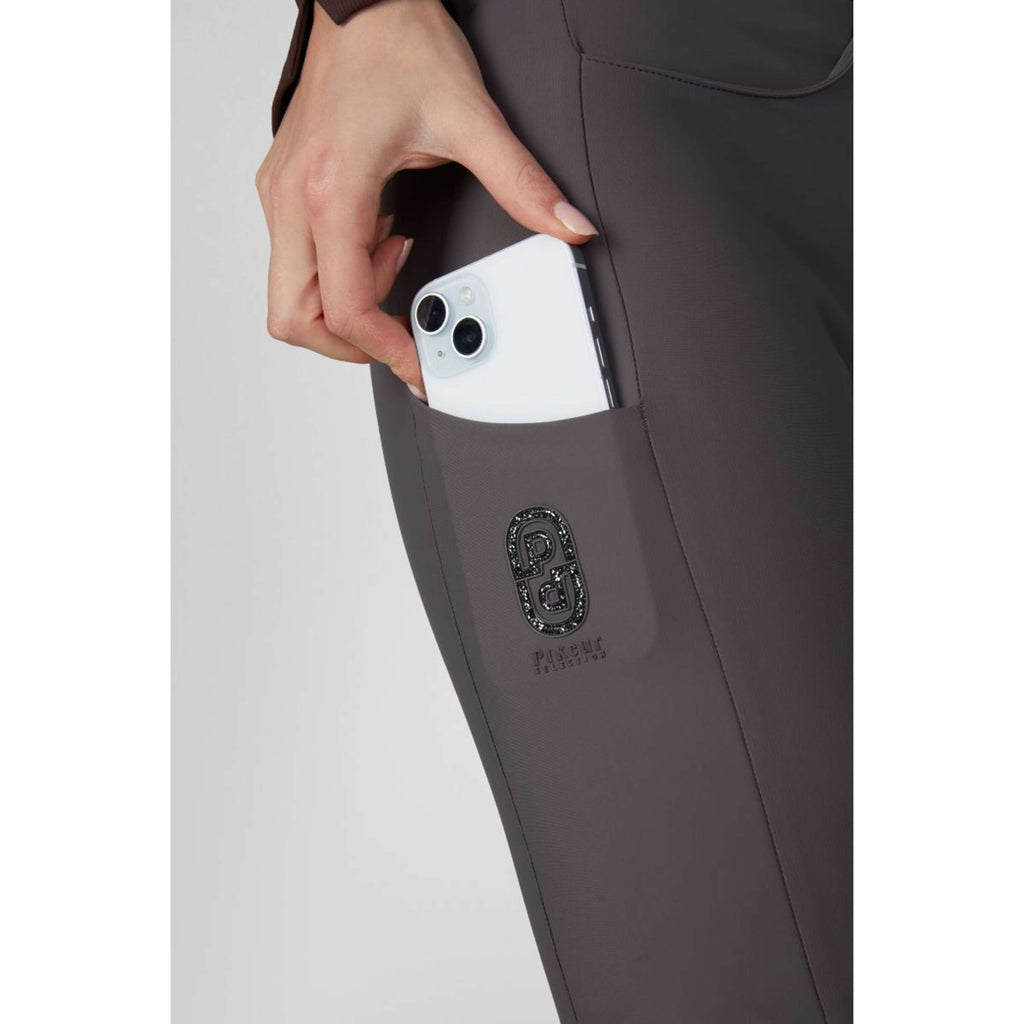 Pikeur Rijbroek Ceelina GridTexLeather Highwaist Full Grip Basalt Grey
