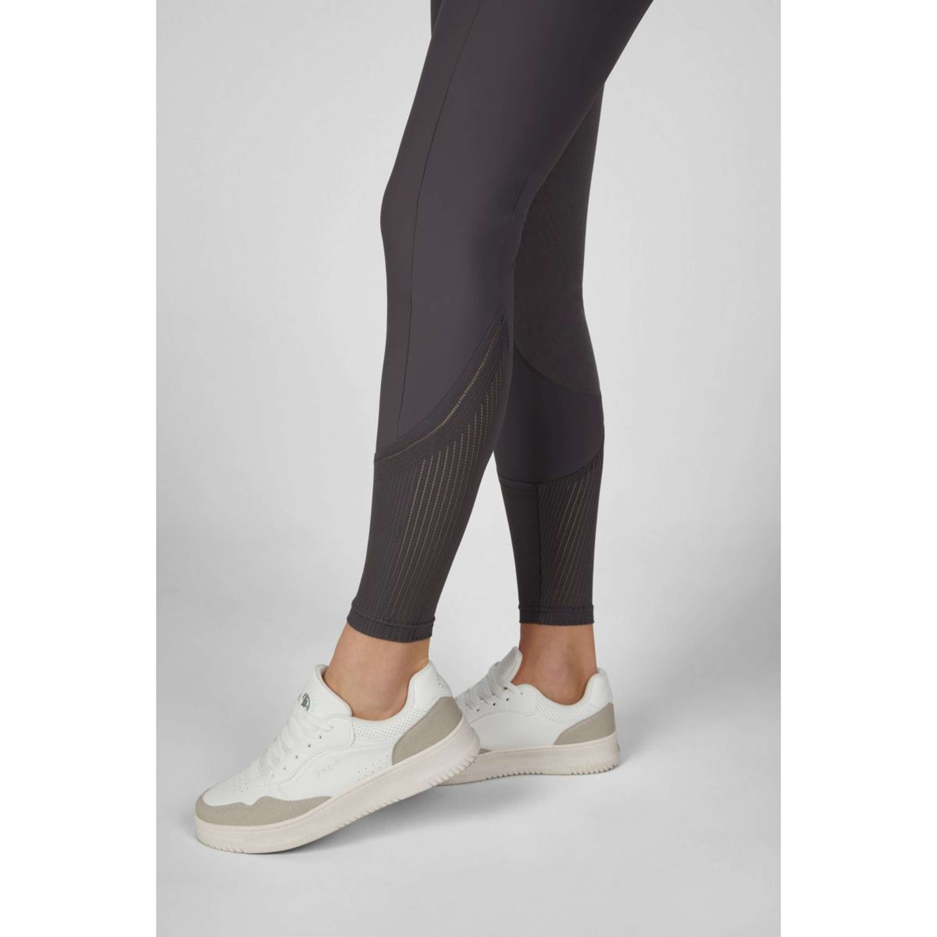 Pikeur Rijbroek Ceelina GridTexLeather Highwaist Full Grip Basalt Grey