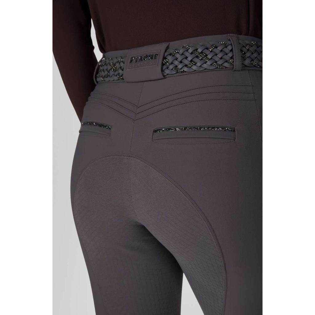 Pikeur Rijbroek Ceelina GridTexLeather Highwaist Full Grip Basalt Grey