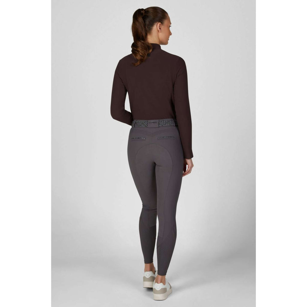 Pikeur Rijbroek Ceelina GridTexLeather Highwaist Full Grip Basalt Grey