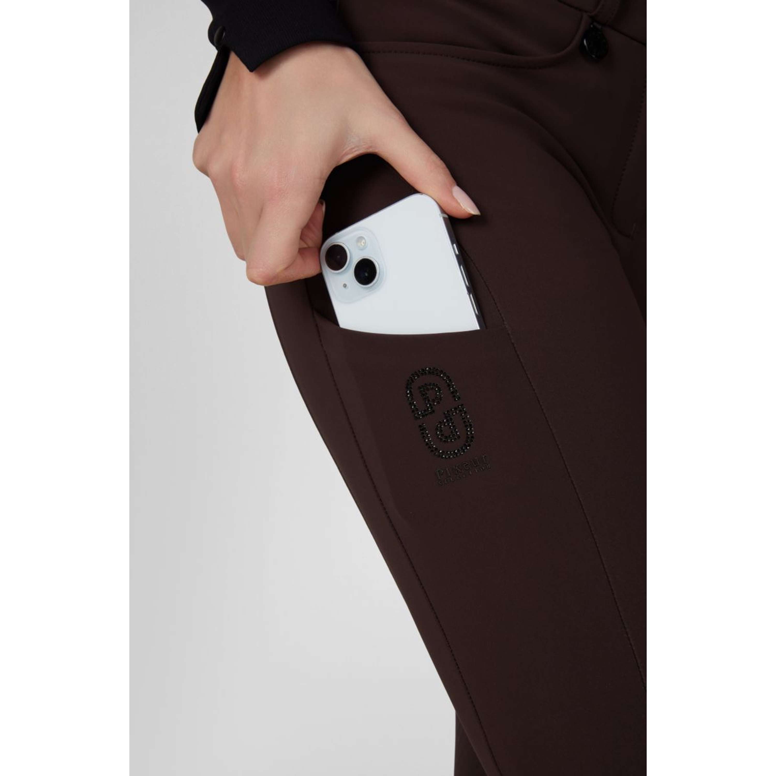 Pikeur Rijbroek Cantira MatrixGripTec Highwaist Full Grip Chocolate Brown