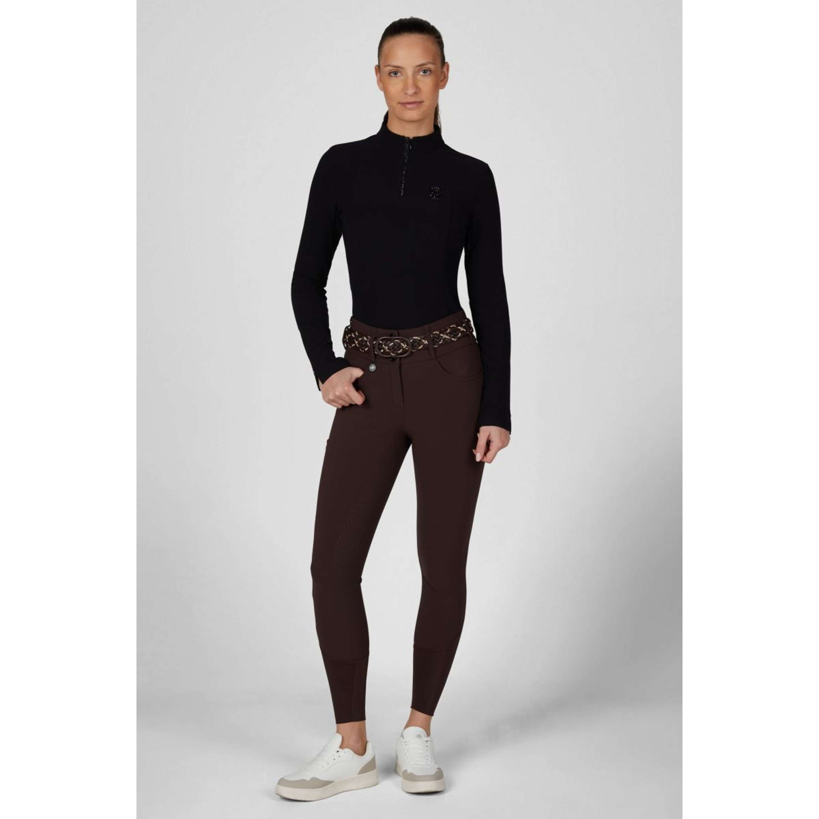 Pikeur Rijbroek Cantira MatrixGripTec Highwaist Full Grip Chocolate Brown