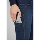 Pikeur Rijbroek Brinja Midwaist Full Grip Denim Blauw