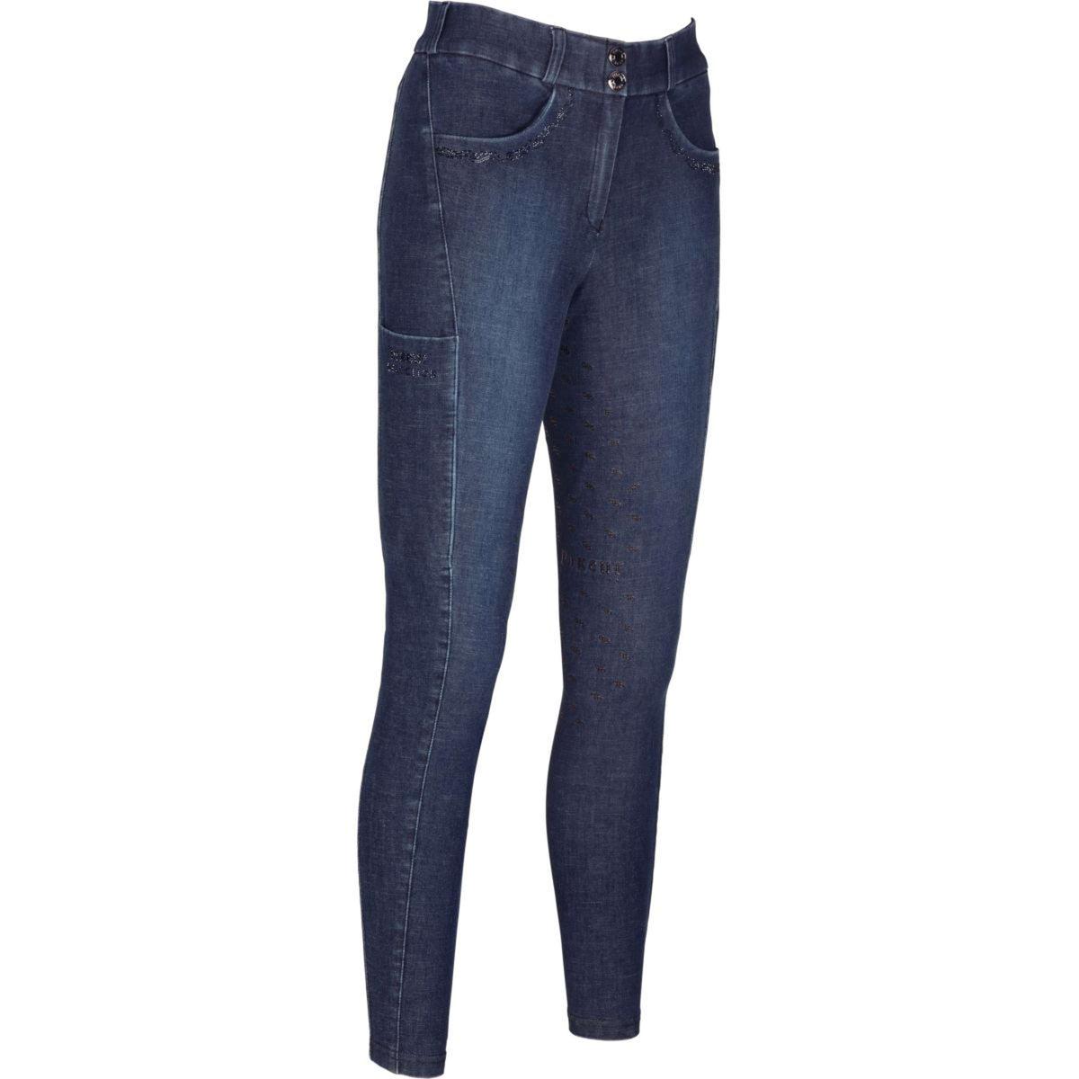 Pikeur Rijbroek Brinja Midwaist Full Grip Denim Blauw