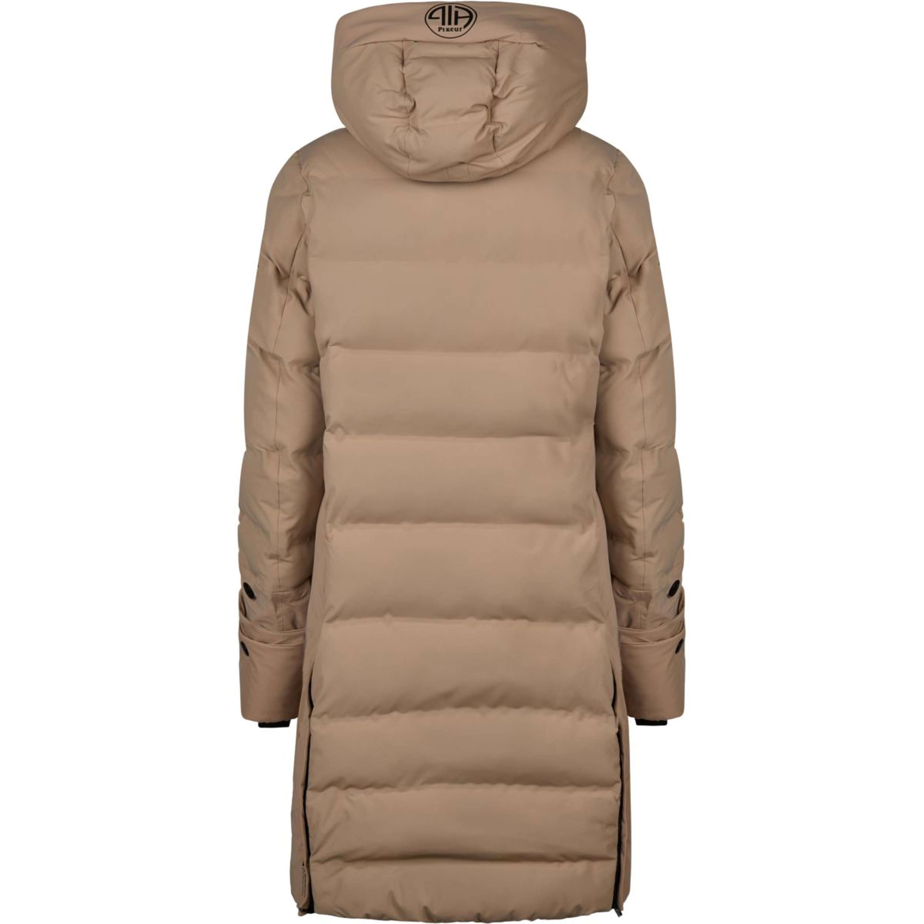 Pikeur Lange Jas Quilted Raincoat Athleisure AW26 Mocha Cream