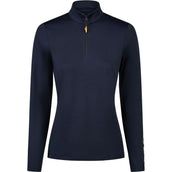 Pikeur Shirt Zip Athleisure AW26 Lange Mouwen Navy Blue