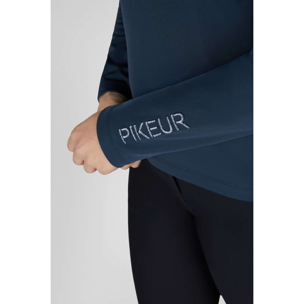 Pikeur Shirt Zip Athleisure AW26 Lange Mouwen Navy Blue