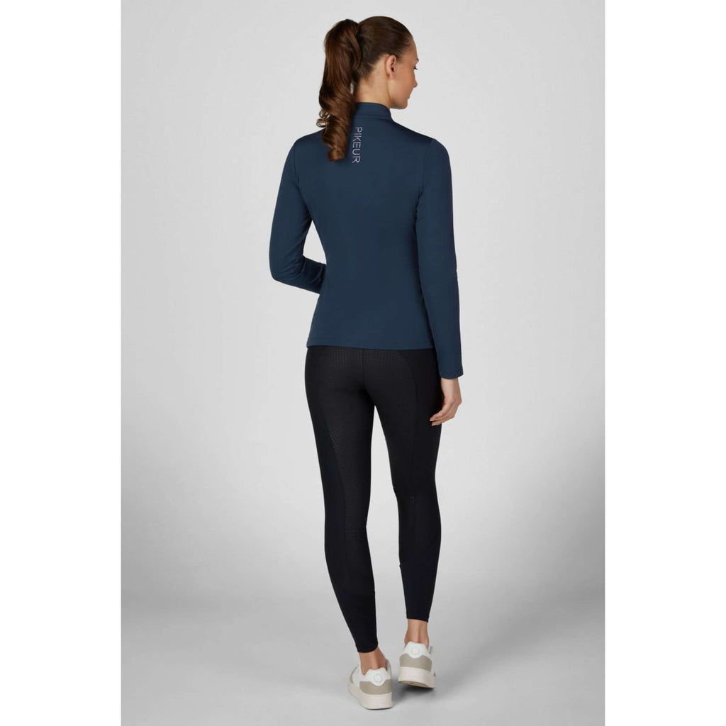 Pikeur Shirt Zip Athleisure AW26 Lange Mouwen Navy Blue