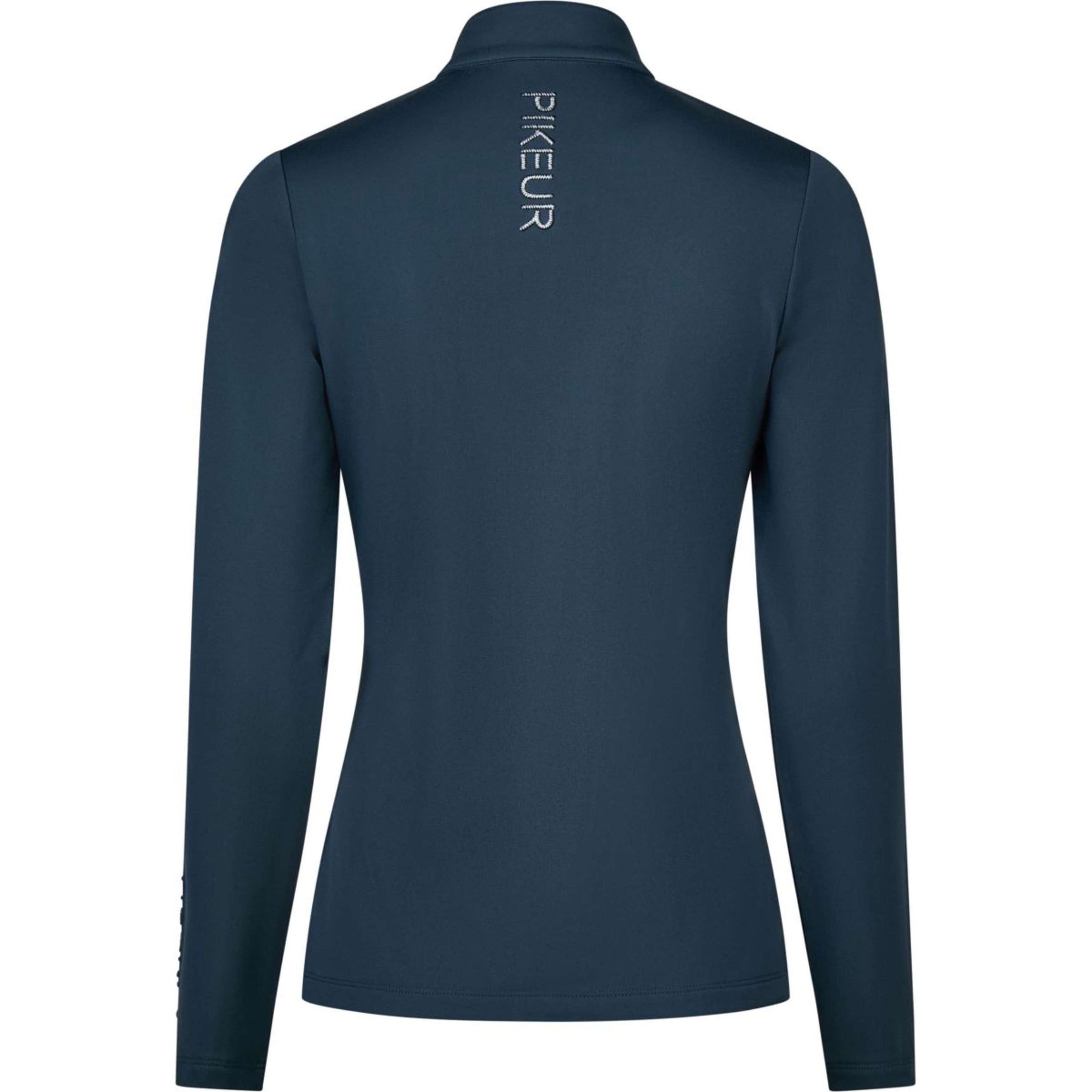 Pikeur Shirt Zip Athleisure AW26 Lange Mouwen Pine Green Pikeur Shirt Zip Athleisure AW26 Lange Mouwen Pine Green