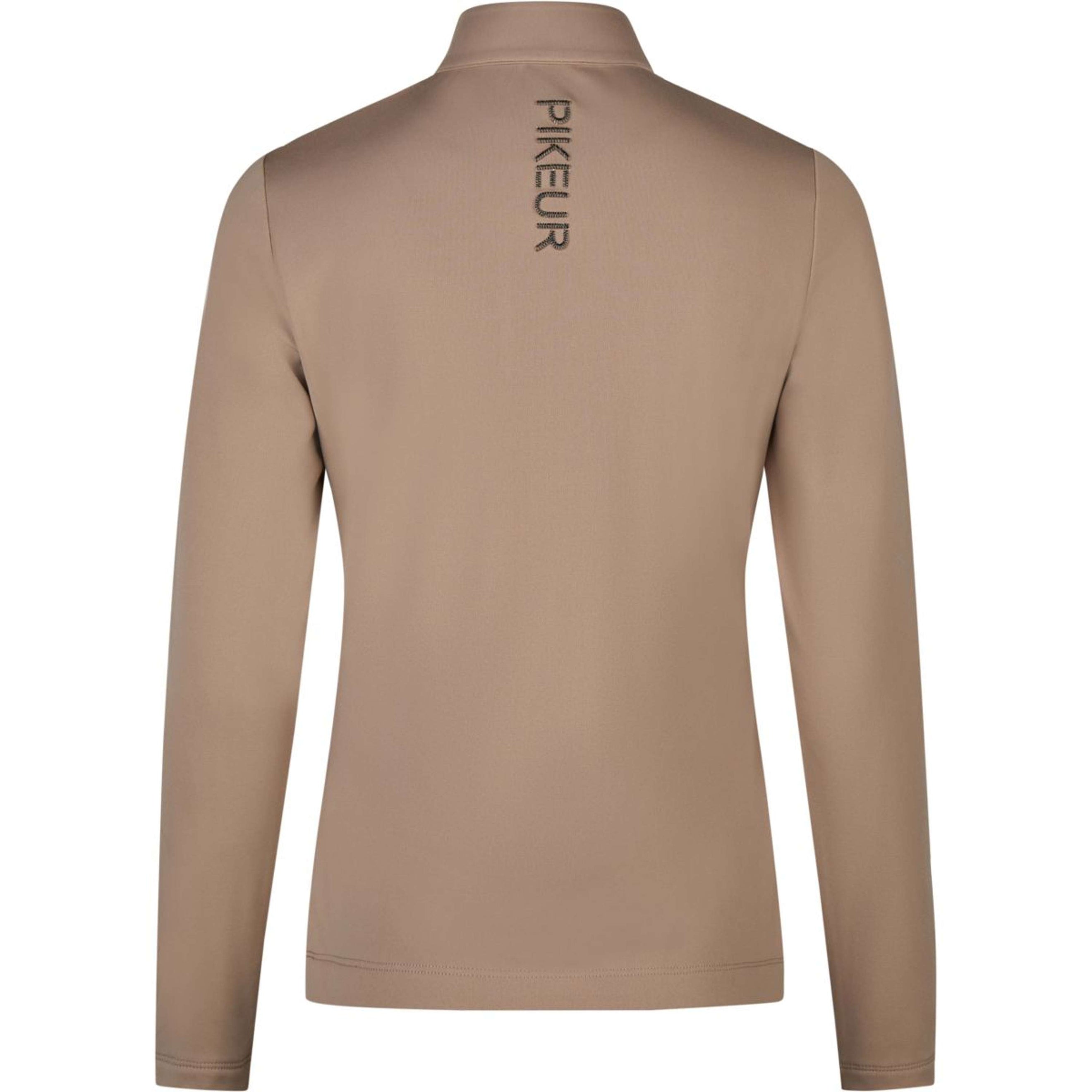 Pikeur Shirt Zip Athleisure AW26 Lange Mouwen Mocha Cream