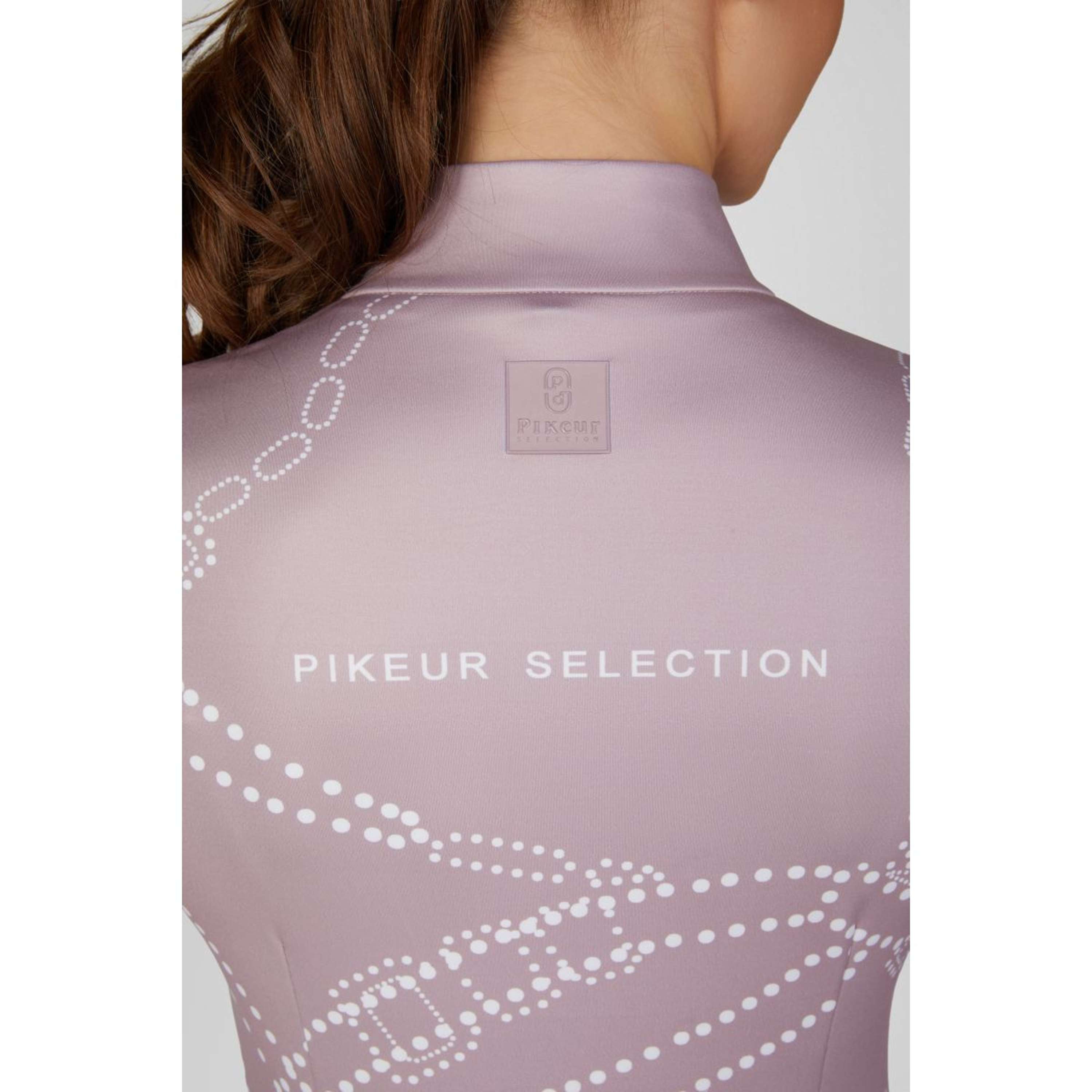 Pikeur Shirt Zip Print Selection AW26 Lange Mouwen Ash Mauve