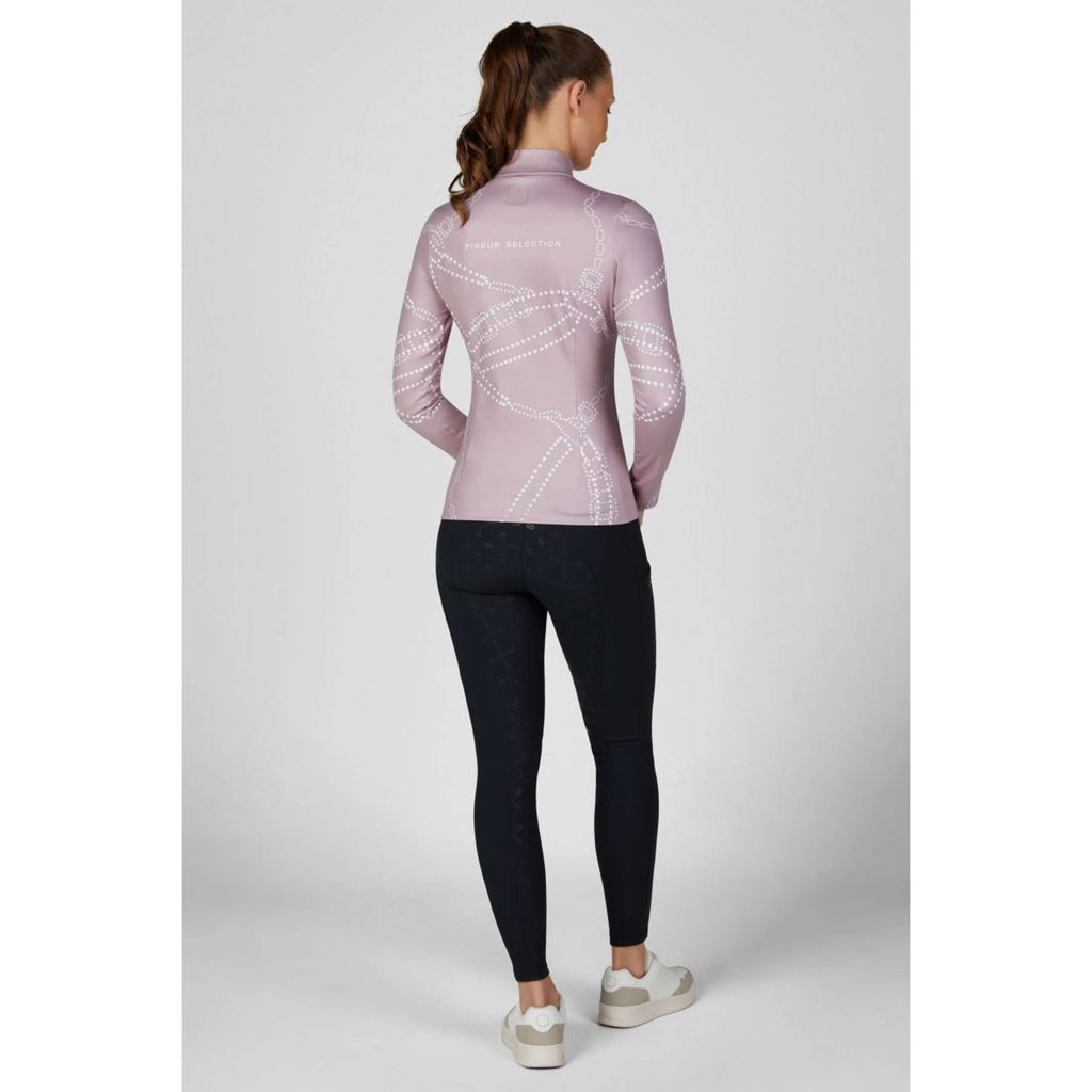 Pikeur Shirt Zip Print Selection AW26 Lange Mouwen Ash Mauve