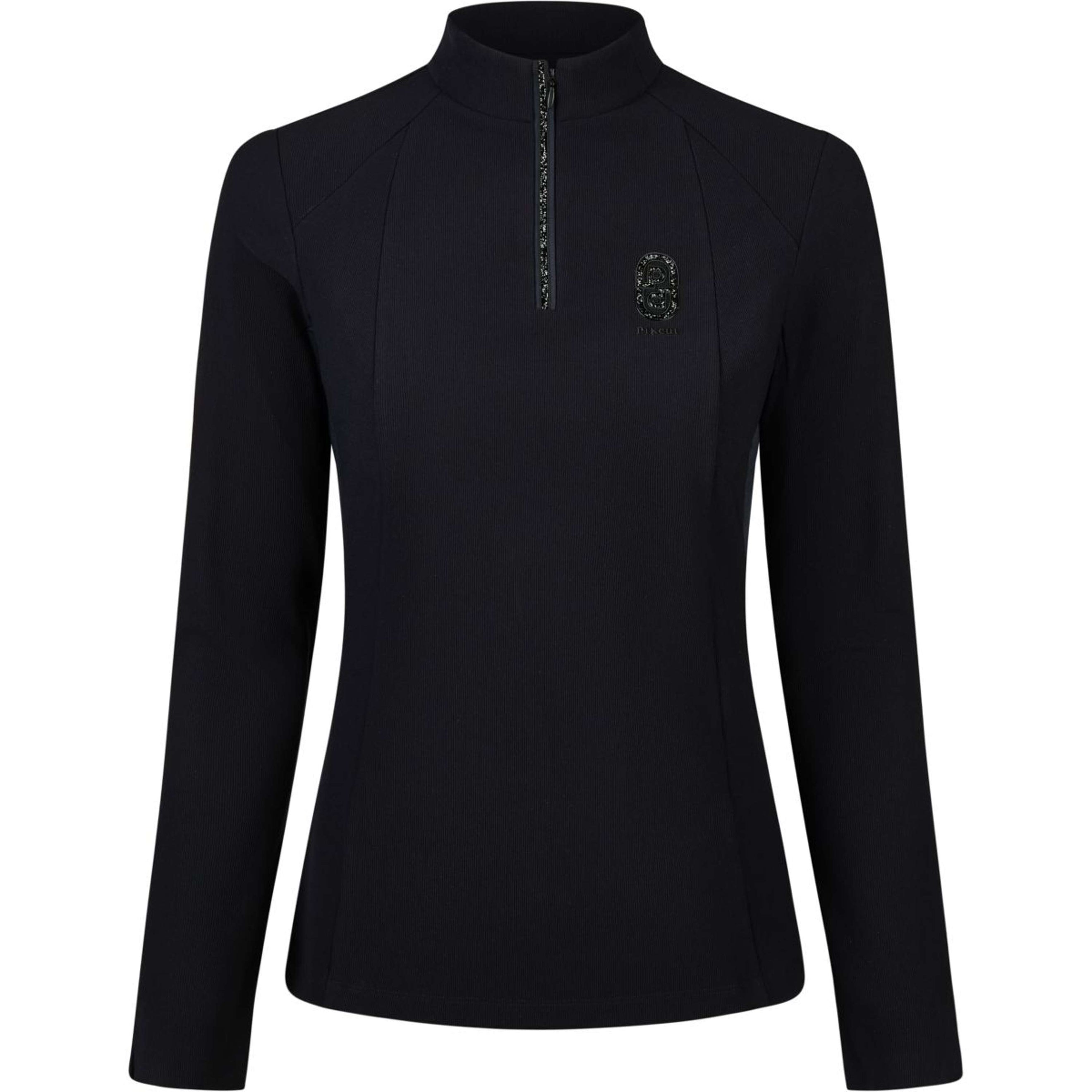 Pikeur Shirt Zip Rip Selection AW26 Lange Mouwen Zwart