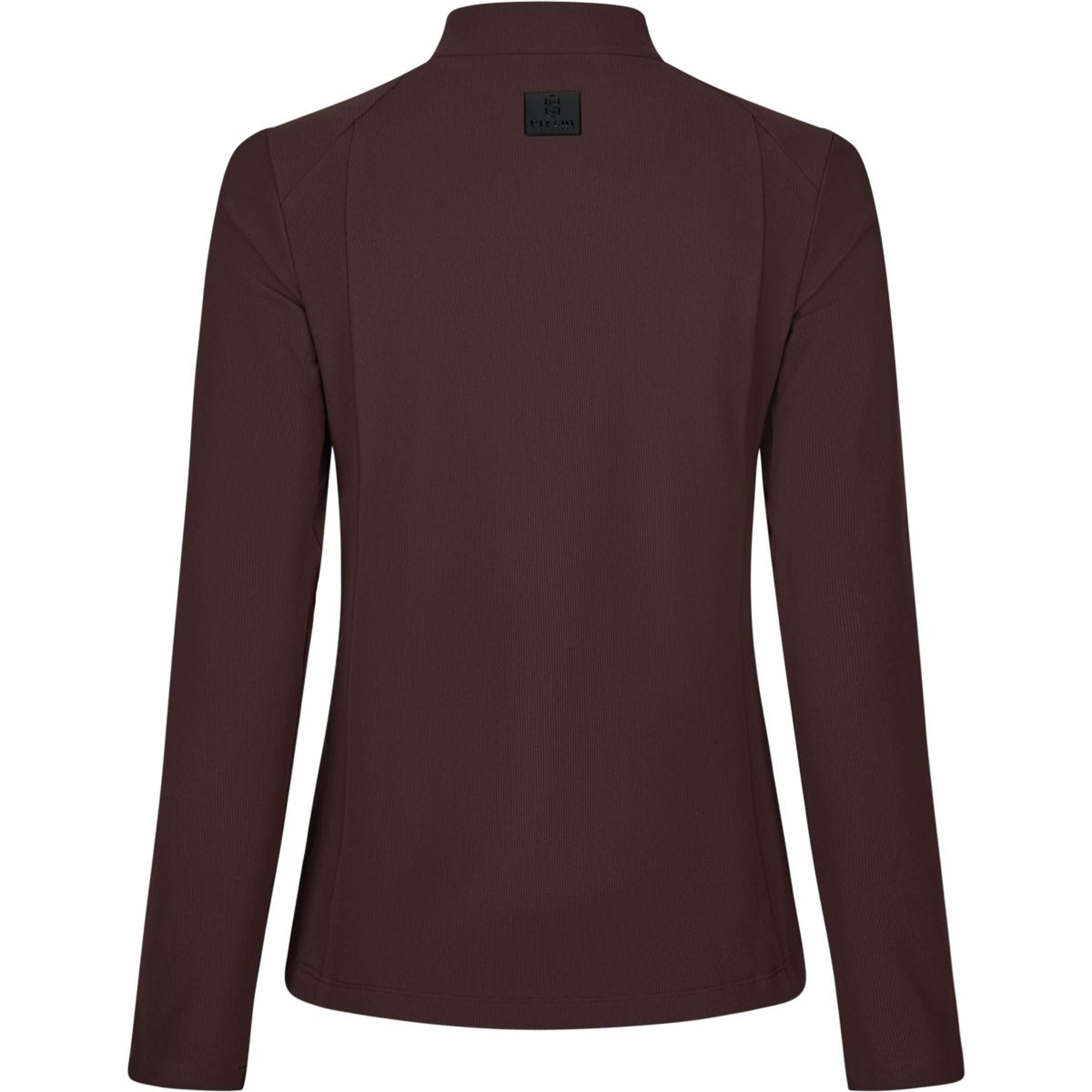 Pikeur Shirt Zip Rip Selection AW26 Lange Mouwen Chocolate Brown