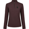 Pikeur Shirt Zip Rip Selection AW26 Lange Mouwen Chocolate Brown