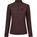 Pikeur Shirt Zip Rip Selection AW26 Lange Mouwen Chocolate Brown